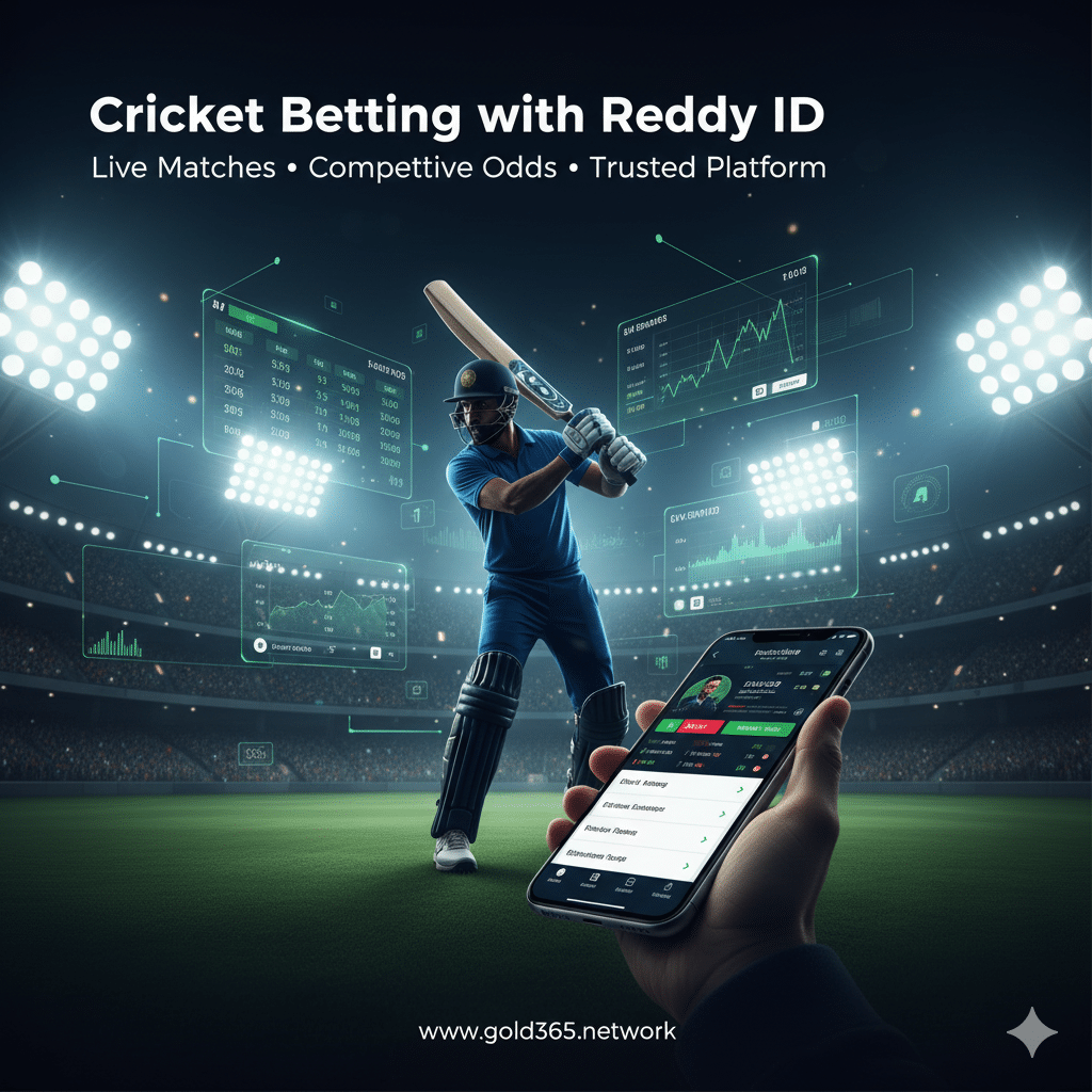Cricket betting platform with Reddy ID at Reddy Anna Book offering live cricket betting and competitive odds
