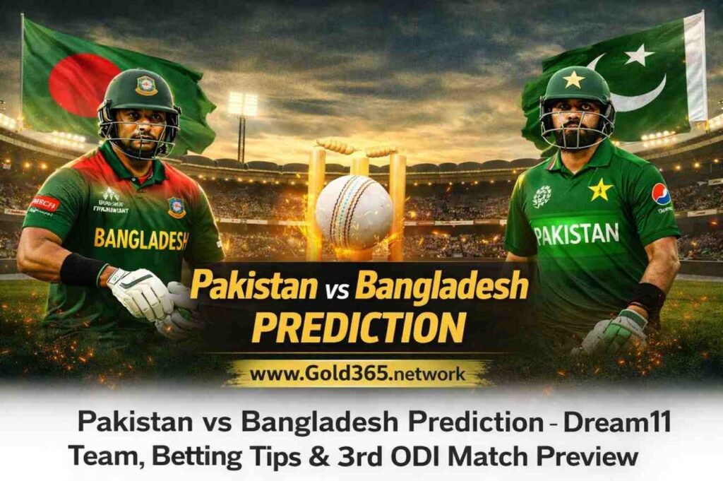 Pakistan Vs Bangldesh Prediction dream 11 team, betting Tips series ODI Match Prieview By gold365network