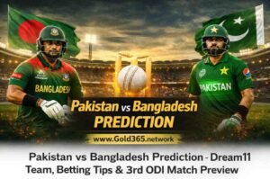 Pakistan Vs Bangldesh Prediction dream 11 team, betting Tips series ODI Match Prieview By gold365network