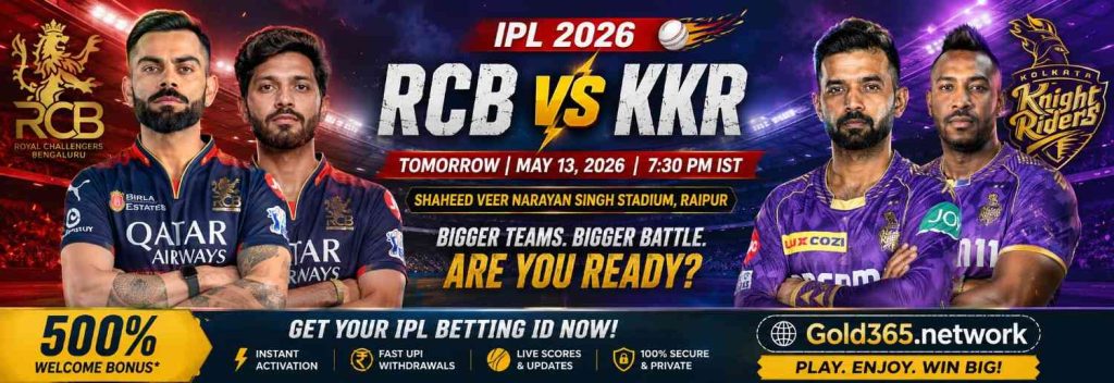 RCB vs KKR IPL 2026: Royal Challengers Bengaluru vs Kolkata Knight Riders – Complete Match Guide & How to Get Your RCB vs KKR Betting ID